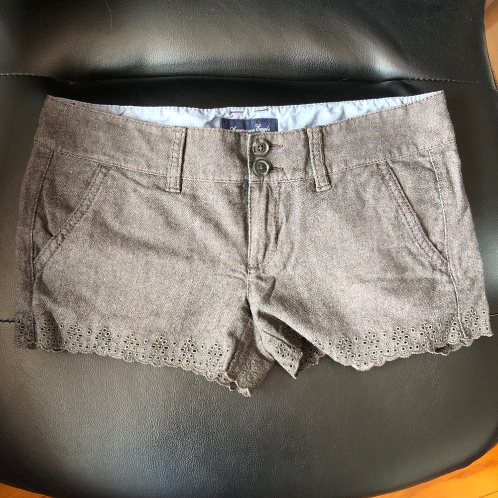 American Eagle shorts with detailed trim